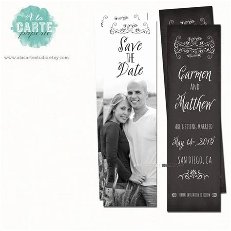 30 Save The Date Bookmarks