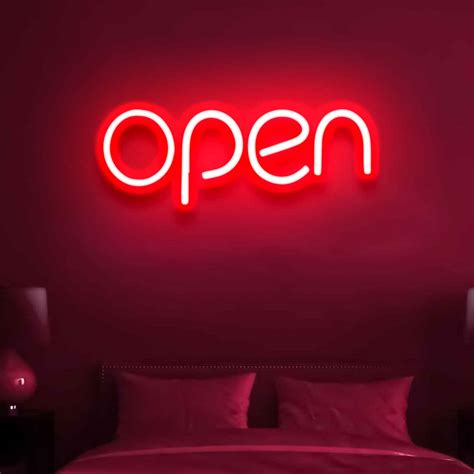 Neon Light Open Sign - Welcome with Brilliant Neon Illumination – Neon Walls