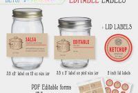 Ball Mason Jar Label Template Unique Jar Label Template Free with Mason Jar Label Templates – 10 ...