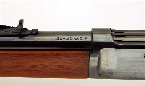 Winchester Model 1892 Caliber 25-20 Wcf Lever Action Rifle Round Barrel ...