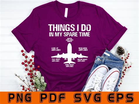 Things I Do in My Spare Time Funny Svg Airplane Lovers Svg - Etsy