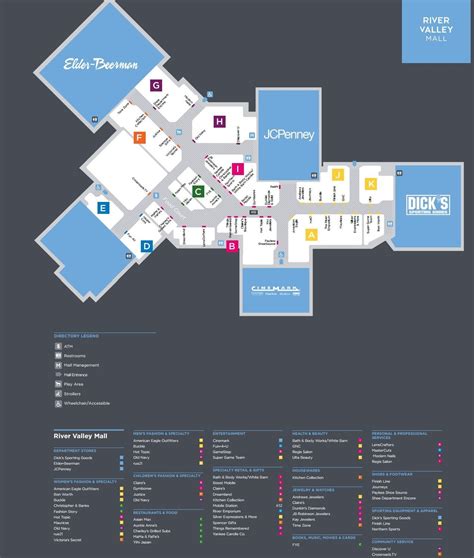 River Valley Mall shopping plan | Shopping mall, Mall, Commercial complex