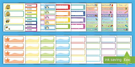 Class Supplies and Cubby Labels Pack | Lesson Plan