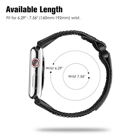 Band for Apple Watch SE Series 7 6 5 4 3 2 1 Nylon Sport Replacement ...