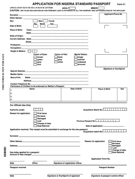 Nigeria Passport Guarantor Form - Fill Online, Printable, Fillable, Blank | pdfFiller