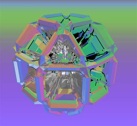 Color Depicting Light Spectrum in Prism Like Structure Stock ...