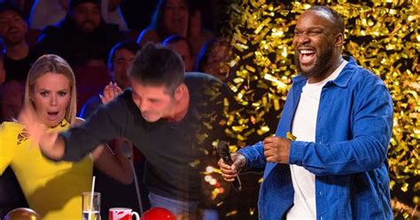 Simon Cowell Gives Comedian Axel Blake The Golden Buzzer On BGT 2022 ...