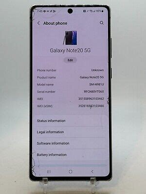 Samsung Galaxy Note 20 5G - Black - (AT&T) - Smartphone - READ ...