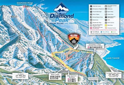 Diamond Peak Mountain Resort – Trail Map – Nevada