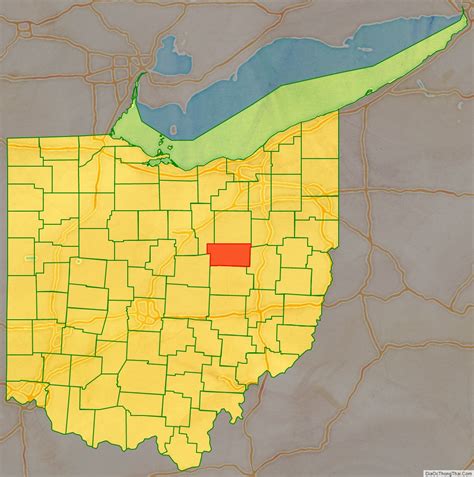 Map of Holmes County, Ohio - Thong Thai Real