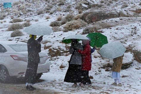 Saudi’s Jabal Al-Lawz charms with its snow-covered bright white look ...