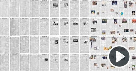 The Rise of the Image: Every NY Times Front Page Since 1852 in Under a Minute | Ny times, Visual ...