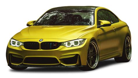 Download Austin Yellow BMW M4 Car PNG Image for Free