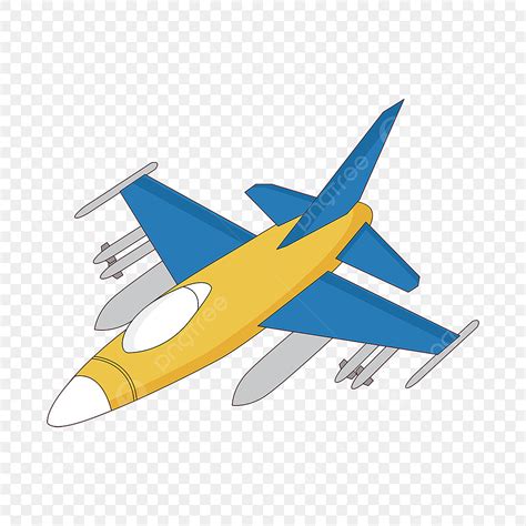 Jet Clipart Cartoon Schattig Vector Militair Vliegtuig Materiaal ...