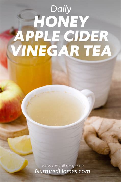 Fat-Burning Honey Lemon Apple Cider Vinegar Tea to Drink Daily - Nurtured Homes