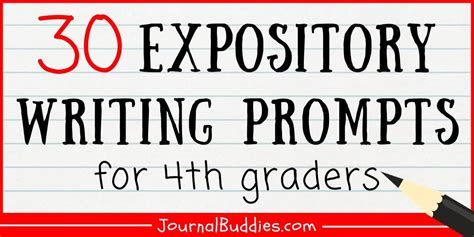 30 Fun Expository Writing Prompts 4th Grade » JournalBuddies.com