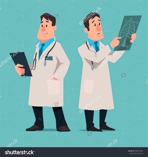 two doctors are looking at the x - ray in front of them, one is holding a clipboard