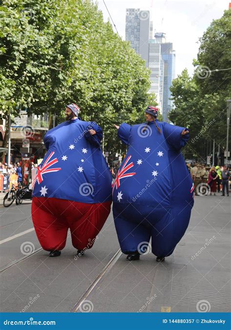 Participants Marching during 2019 Australia Day Parade in Melbourne Editorial Photography ...