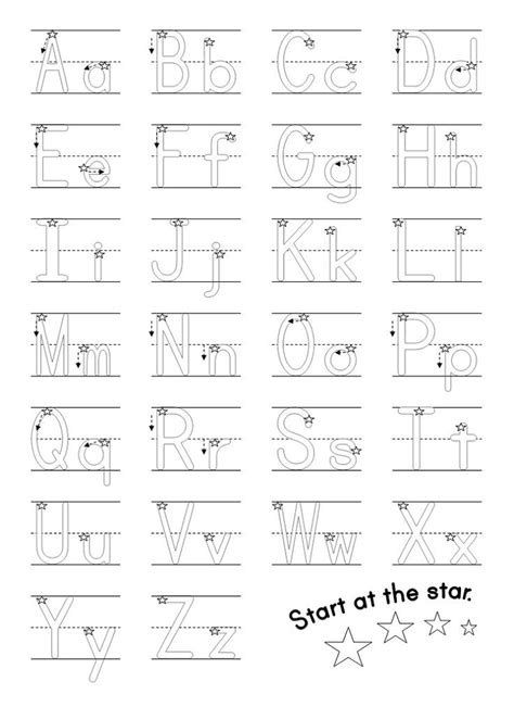 Awesome 10 Trace Your Alphabet Worksheet Background - Small Letter ...