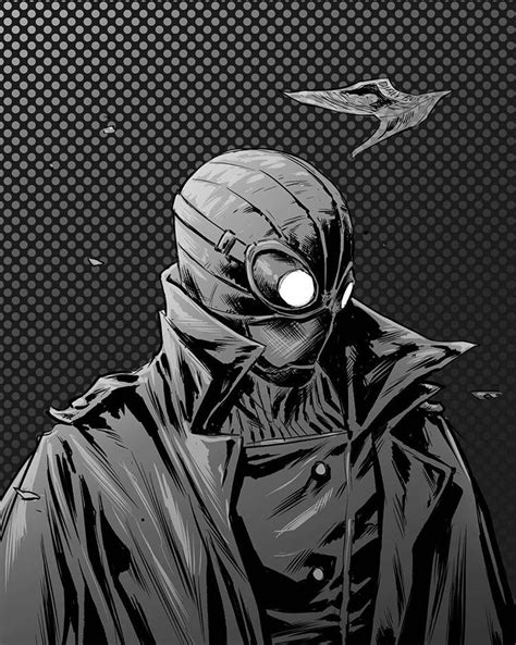 Spiderman Noir morning sketch. #comic #spiderverse #spiderman #spider #noir #blackandwhite # ...