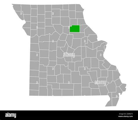 Map of Monroe in Missouri Stock Photo - Alamy