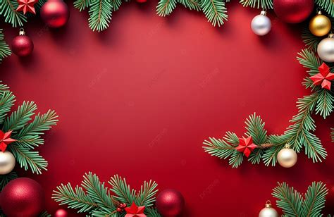 Christmas Frame Of Fir Tree Garland Background, Realistic, Background, Fir Background Image And ...
