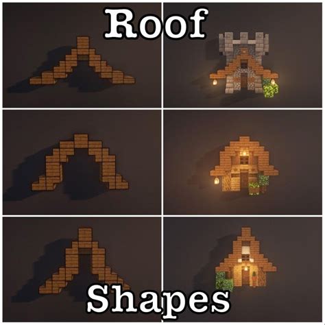 Roof Shapes | Minecraft decorations, Minecraft creations, Minecraft designs