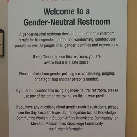 Gender-neutral bathroom sign. | Bryan Alexander | Flickr