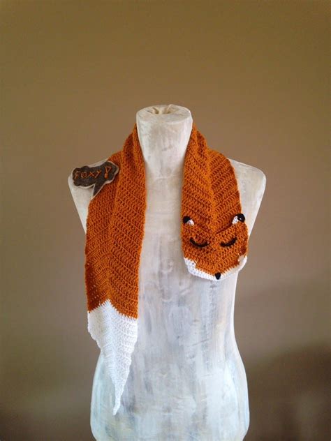 Gehaakte vos sjaal/ crochet Fox scarve! (met afbeeldingen) | Haken, Gehaakte vos, Baby haakpatronen