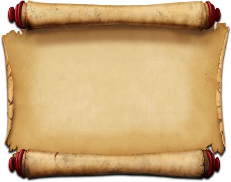 Download Parchment Scroll Png Banner Library Download - Old Scroll Transparent Background PNG ...