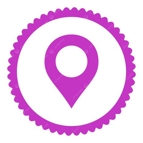 Icon Stamp Round In Flat Violet Color Depicting A, Blank, Violet, Base PNG Transparent Image and ...