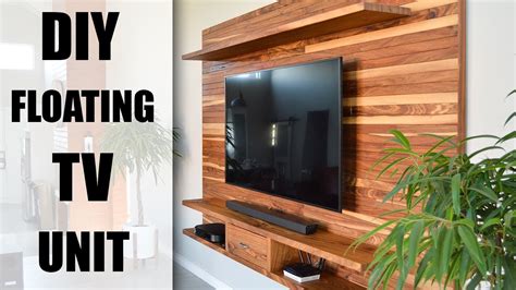 DIY Floating TV Wall Unit - How To Build Your Own - YouTube - YouTube