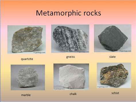 metamorphic examples | Rocks and minerals, Geology rocks, Metamorphic