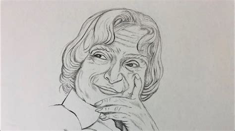 Apj Abdul Kalam Pencil Sketch Images - Download Free Mock-up