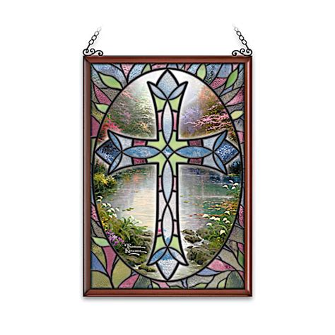 Thomas Kinkade Crosses Stained-Glass Window Panels – MisfitToys.net