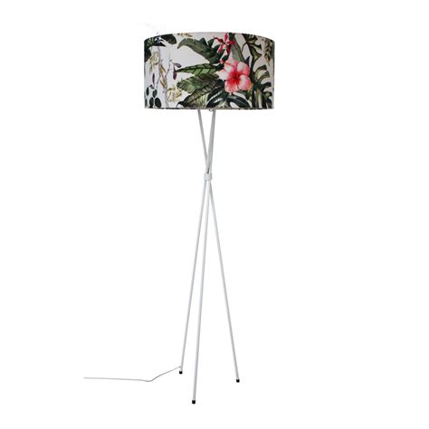 TRIPOD FLOOR LAMP – Hibiscus White – Wire World