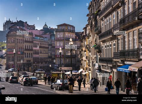 PORTO, PORTUGAL - NOVEMBER 26,2015 Typical architecture in the city center of Porto Stock Photo ...