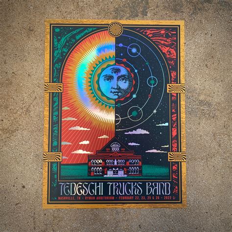 Tedeschi Trucks Band - Ryman 2022 (Rainbow Foil) - Status Serigraph