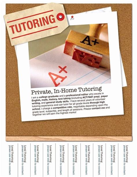 Awesome Tutoring Flyer Template Free Word in 2020 | Tutoring flyer, Flyer template, Tutor