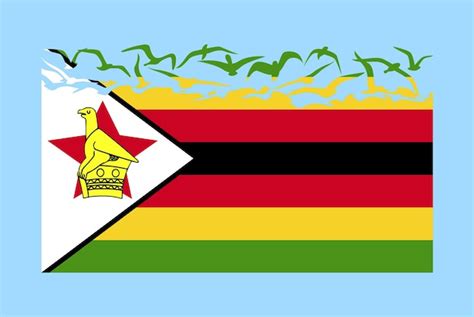 Premium Vector | Zimbabwe flag with freedom concept zimbabwe flag ...