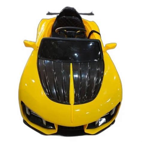 Yellow and Black ABS Plastic Single Seater Kids Remote Control Car at ...