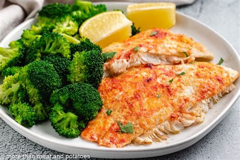 Baked Flounder Recipe with Lemon Garlic Butter