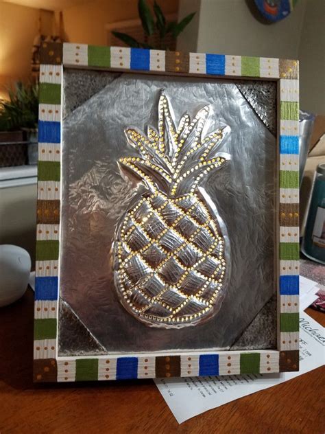 Aluminium foil pineapple project | Aluminium foil crafts, Aluminum foil crafts, Foil crafts