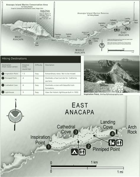 Anacapa Island hiking map - Ontheworldmap.com