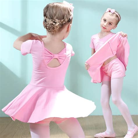 Girl Kids Toddler Ballet Dance Tutu Dress Gymnastics Leotard Dancewear ...