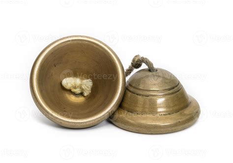 Cymbal or Ching, Thai musical instrument ,isolated on white background ...