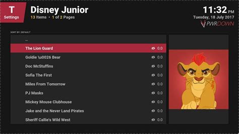 Kodi Disney Junior Addon - Watch Disney Junior shows! - PwrDown
