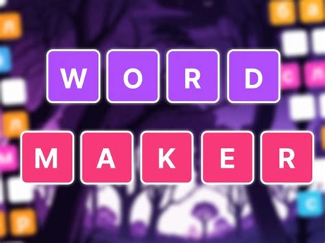 Word Maker | Play Word Games Online for Free