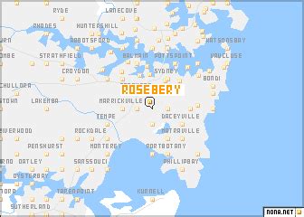 Rosebery (Australia) map - nona.net