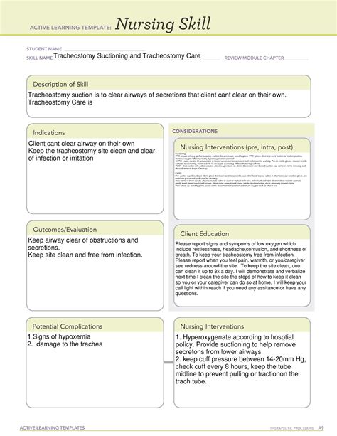 ALT Trach Suctioning and Care - ACTIVE LEARNING TEMPLATES THERAPEUTIC ...